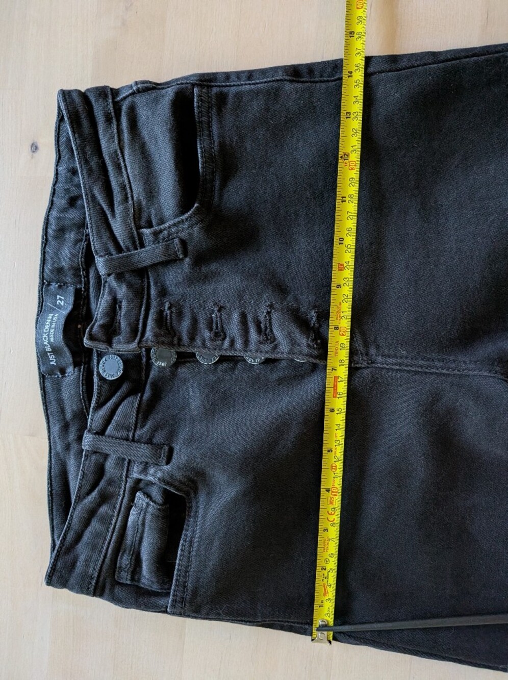 Just Black Denim High Rise Skinny Jean Size 27 - Picture 9 of 12
